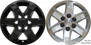 IMP-358BLK GMC Savana, Sierra 1500, Yukon Black Wheel Skins (Hubcaps/Wheelcovers) 17 Inch Set