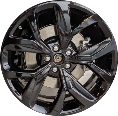 Jaguar I-Pace 2019-2024 powder coat black 20x8.5 aluminum wheels or rims. Hollander part number ALY60000, OEM part number T4K3898.
