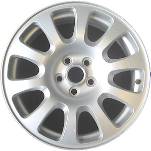 Jaguar XJ 2008-2009, XJ8 2004-2007 powder coat silver 17x7.5 aluminum wheels or rims. Hollander part number 59745, OEM part number C2C2273.