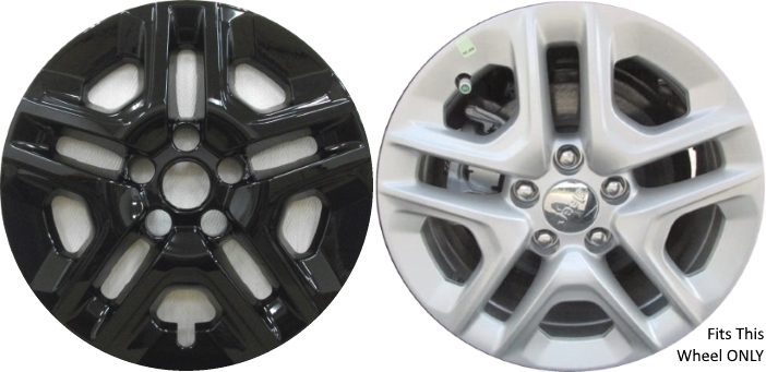 Jeep Compass 2018-2021 Black, 10 Slot, Plastic Hubcaps, Wheel Covers, Wheel Skins, Imposters. ONLY Fits 16 Inch Alloy Wheel Pictured. Part Number IMP-424BLK/6917GB.