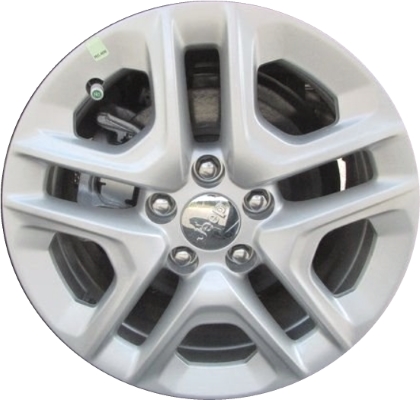 Jeep Compass 2018-2021 powder coat silver 16x6.5 aluminum wheels or rims. Hollander part number ALY9185, OEM part number 5VC24GSAAA.