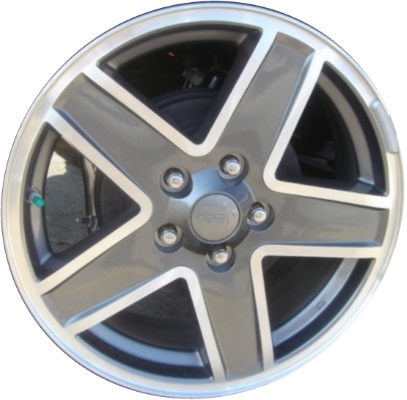Jeep Patriot 2007-2010 grey or charcoal machined 17x6.5 aluminum wheels or rims. Hollander part number ALY9069U, OEM part number Not Yet Known.