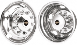 JGM225105 Chevrolet C6500, C7500, C8500 22.5 Inch Stainless Steel Hubcaps/Simulators Set