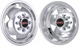 JGM3500-11 GMC Sierra 3500 DRW 17 Inch Stainless Steel Hubcaps/Simulators Set