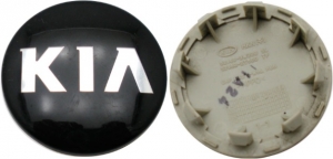 C74637U01 KIA Sedona, Seltos, Sorento, Soul, Sportage, Stinger OEM Black Center Cap #52960-3W200