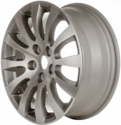 Suzuki Kizashi 2010-2013 grey machined 17x7 aluminum wheels or rims. Hollander part number ALY72710, OEM part number 4321057L10ZRD.