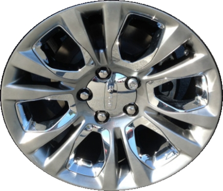 Dodge Ram 1500 2013-2018, Ram 1500 Classic 2019 powder coat hyper dark 20x9 aluminum wheels or rims. Hollander part number 2455U78/2493, OEM part number Not Yet Known.