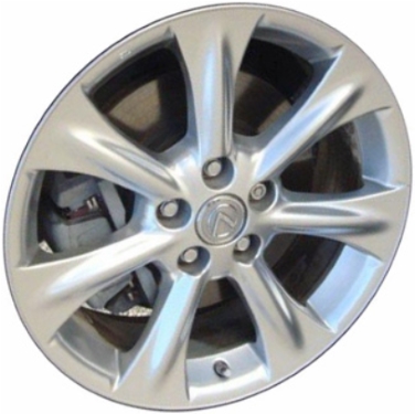 Lexus RX350 2007-2009, RX400H 2006-2009 powder coat hyper silver 18x7 aluminum wheels or rims. Hollander part number 99539/74199P, OEM part number Not Yet Known.