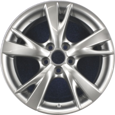 Lexus IS250 2009-2011, IS350 2009-2011 powder coat smoked hyper 18x8 aluminum wheels or rims. Hollander part number 74218U79, OEM part number Not Yet Known.