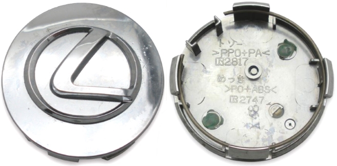C74252 Lexus GS350, GS430, IS250, IS350, LS460, LS600, RX350, RX450H OEM Chrome Center Cap