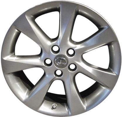 Lexus RX350 2010-2012, RX450H 2010-2012 powder coat smoked hyper 19x7.5 aluminum wheels or rims. Hollander part number 74252U79, OEM part number Not Yet Known.