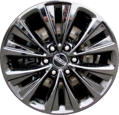 Lincoln Navigator 2015-2017 black chrome 20x8.5 aluminum wheels or rims. Hollander part number ALY10025/10024U97, OEM part number FL7Z1007C.
