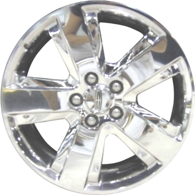 Lincoln LS 2006 chrome 17x7.5 aluminum wheels or rims. Hollander part number ALY3642A, OEM part number 6W4Z1007AA.