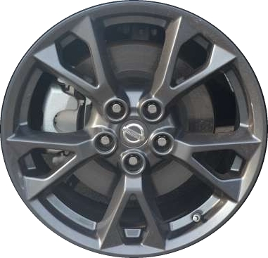 Nissan Maxima 2012-2015 powder coat charcoal 18x8 aluminum wheels or rims. Hollander part number ALY62582U30.LC62, OEM part number 403009DA1C.