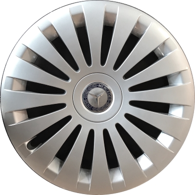 Mercedes-Benz Metris 2016-2023, Plastic 16 Spoke, Single Hubcap or Wheel Cover For 17 Inch Steel Wheels. Hollander Part Number H57010.