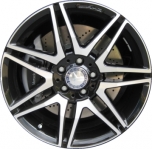ALY85269 Mercedes-Benz C250, C300, C350 Wheel/Rim Black Machined #2044010604