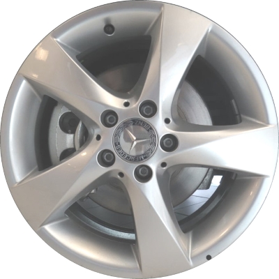 Mercedes-Benz Metris 2016-2023 powder coat silver 17x7 aluminum wheels or rims. Hollander part number ALY85510, OEM part number 44740122007X45.