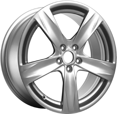 Ford Mustang 2013-2014 powder coat hyper silver 19x8.5 aluminum wheels or rims. Hollander part number ALY3910, OEM part number DR3Z1007G.