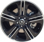 ALY3908A45HH Ford Mustang Wheel/Rim Black Machined #DR3Z1007L
