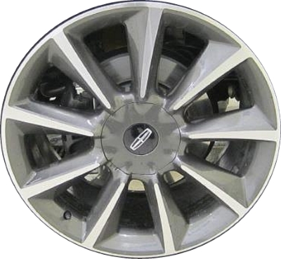 Lincoln Navigator 2015-2017 charcoal machined 22x9.5 aluminum wheels or rims. Hollander part number ALY10078, OEM part number GL7Z1007A.