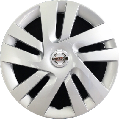 Nissan NV200 2013-2021, Plastic 10 Spoke, Single Hubcap or Wheel Cover For 15 Inch Steel Wheels. Hollander Part Number H53090.