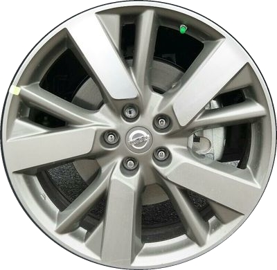 Nissan Pathfinder 2013-2016 grey machined 20x7.5 aluminum wheels or rims. Hollander part number ALY62598, OEM part number 403003JA8B, 403003JA8C.