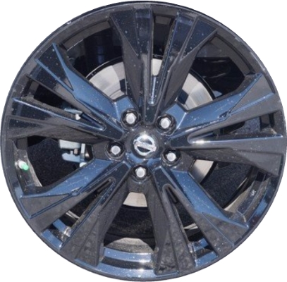 Nissan Pathfinder 2017-2019 powder coat black 20x7.5 aluminum wheels or rims. Hollander part number ALY62743U45, OEM part number 403009PF8B.