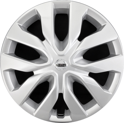 Nissan Rogue 2014-2020, Plastic 10 Spoke, Single Hubcap or Wheel Cover For 17 Inch Steel Wheels. Hollander Part Number H53094/53092.
