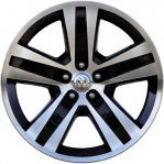 ALY2429U45 Dodge Nitro Wheel/Rim Black Machined #05189433AC