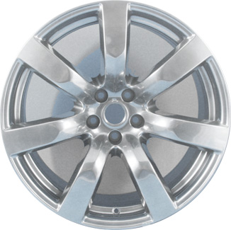 Nissan GT-R 2009-2011 powder coat light hyper silver 20x9.5 aluminum wheels or rims. Hollander part number ALY62519U78, OEM part number D0300JF00A.