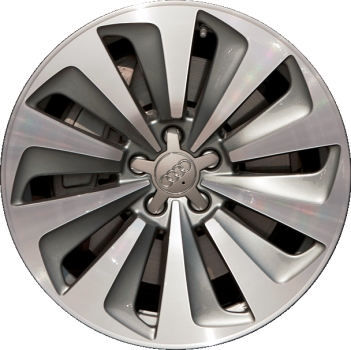 Audi Q5 2013-2017 grey machined 20x8.5 aluminum wheels or rims. Hollander part number ALY58930, OEM part number 8R0601025AJ, 8R0601025BR.