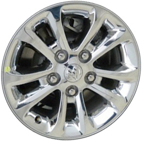 Dodge Ram 1500 2013-2018, Ram 1500 Classic 2019-2024 chrome clad 17x7 aluminum wheels or rims. Hollander part number 2452, OEM part number 1UB16SZ0AA, 1UB17RXFAB.