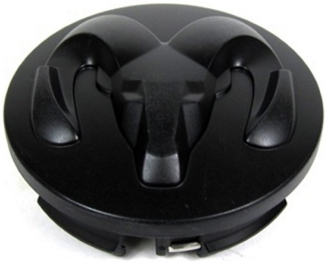 C2453U45 Dodge Ram 1500 OEM Black Center Cap #1LB72RXFAB