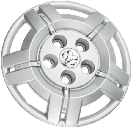 Dodge Ram Promaster 1500 2014-2024, Dodge Ram Promaster 2500 2014-2024, Dodge Ram Promaster 3500 2014-2024, Plastic 5 Split Spoke, Single Hubcap or Wheel Cover For 16 Inch Steel Wheels. Hollander Part Number H8049.