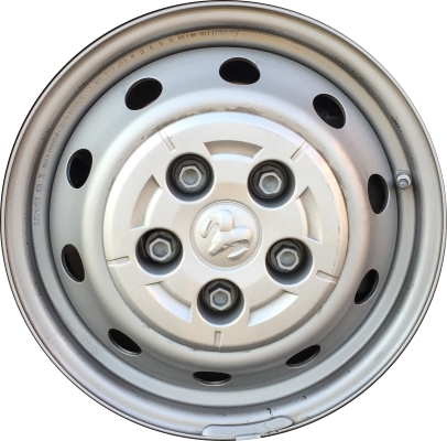 Dodge Ram Promaster Chassis Cab 2014-2024, Ram Promaster Cutaway 2014-2024, Ram Promaster 1500 2014-2024, Ram Promaster 2500 2014-2024, Ram Promaster 3500 2014-2024 powder coat silver 16x6 steel wheels or rims. Hollander part number STL2534U20, OEM part number 4725986AB, 4725986AA, 68417596AA.