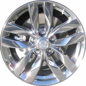 Nissan Rogue 2010 chrome 17x7 aluminum wheels or rims. Hollander part number ALY62539, OEM part number D03001A31H.