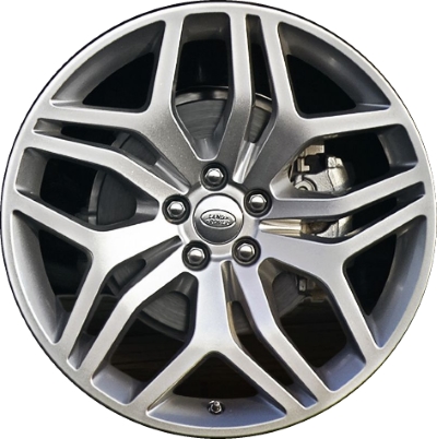 Land Rover Range Rover Evoque 2016-2019 powder coat silver 20x8 aluminum wheels or rims. Hollander part number ALY72275U20, OEM part number LR072181.