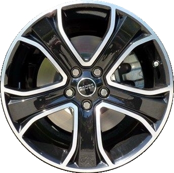 Land Rover Range Rover Sport 2010-2013 black machined 20x9.5 aluminum wheels or rims. Hollander part number ALY72221U45, OEM part number LR017281.