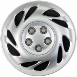 Saturn L Series 2000-2001, Plastic 10 Spoke, Single Hubcap or Wheel Cover For 15 Inch Steel Wheels. Hollander Part Number H6013.