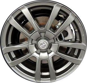 Scion xB 2013-2015 powder coat charcoal 16x6.5 aluminum wheels or rims. Hollander part number ALY69550U30, OEM part number PT90452080.