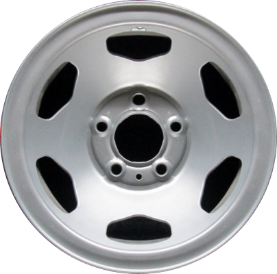 Chevrolet 1500 Pickup 1988-1992, Suburban 1500 1992, 1500 Pickup 1988-1992 powder coat silver 15x7 steel wheels or rims. Hollander part number STL1670U20, OEM part number.
