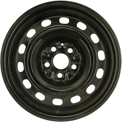 Chrysler PT Cruiser 2001-2002 powder coat black 15x6 steel wheels or rims. Hollander part number STL2139, OEM part number Not Yet Known.