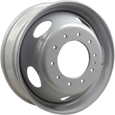 Ford F-600 2020-2024 powder coat grey 19.5x6.75 steel wheels or rims. Hollander part number STLF600U40, OEM part number MC3Z1015A.