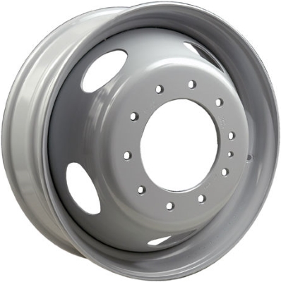 Ford F-450 2005-2024, F-550 2005-2024 powder coat grey 19.5x6 steel wheels or rims. Hollander part number STL29884/99042, OEM part number Accuride 29884, 29839, Ford 8C3Z-1015-K.