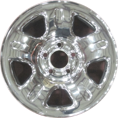 Ford Explorer 2002-2004 chrome 16x7 steel wheels or rims. Hollander part number STL3452A, OEM part number 1L2Z1015EA.
