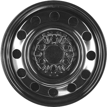 Ford Expedition 2011-2018, F-150 2004-2024, Lincoln Navigator 2003-2017 powder coat black 18x7.5 steel wheels or rims. Hollander part number STL3526, OEM part number 2L7Z1015BA.