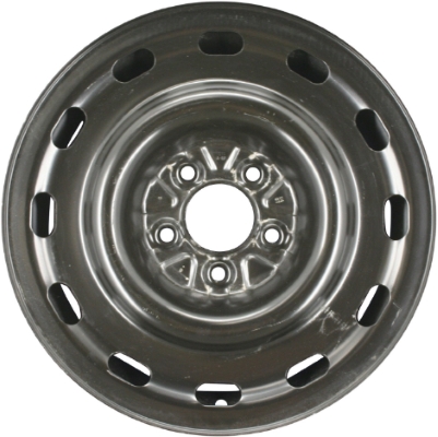 Ford Crown Victoria 2003-2005, Mercury Grand Marquis 2003-2011 powder coat black 16x7 steel wheels or rims. Hollander part number STL3536, OEM part number 5W7Z1007AA, 4W7Z1007AA.