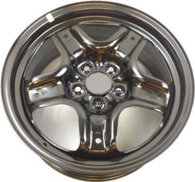 Ford Fusion 2010-2012, Mercury Milan 2010-2011 powder coat black 17x7.5 steel wheels or rims. Hollander part number STL3796, OEM part number AE5Z1015A.