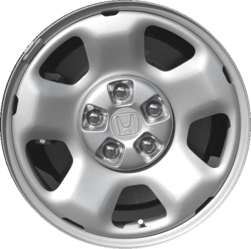 Honda Pilot 2009-2015, Ridgeline 2006-2014 powder coat silver 17x7.5 steel wheels or rims. Hollander part number STL63894/64011, OEM part number 42700SJCA01, 42700SJCA02, 42700SZAA02.