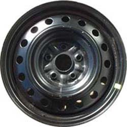 Mitsubishi Outlander 2007-2015, Outlander Sport 2021-2024 powder coat black 16x6.5 steel wheels or rims. Hollander part number STL10352, OEM part number 4250G252.